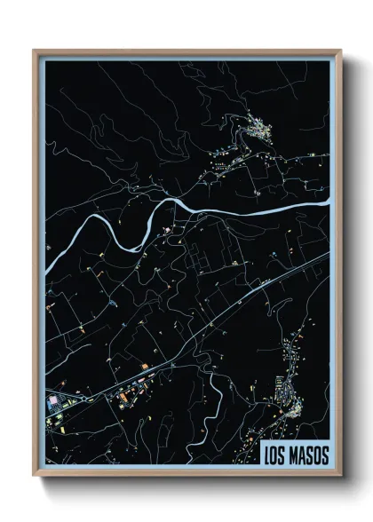 Une affiche de carte sur Los Masos