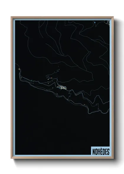 Une affiche de carte sur Nohèdes