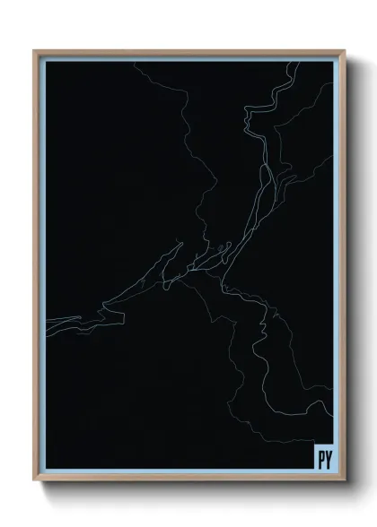 Une affiche de carte sur Py