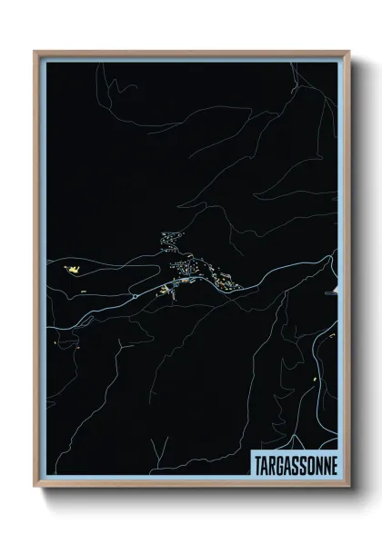 Une affiche de carte sur Targassonne