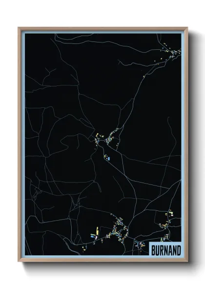 Une affiche de carte sur Burnand
