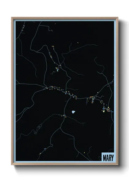 Une affiche de carte sur Mary