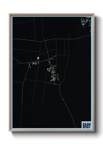 Une affiche de carte sur Baby