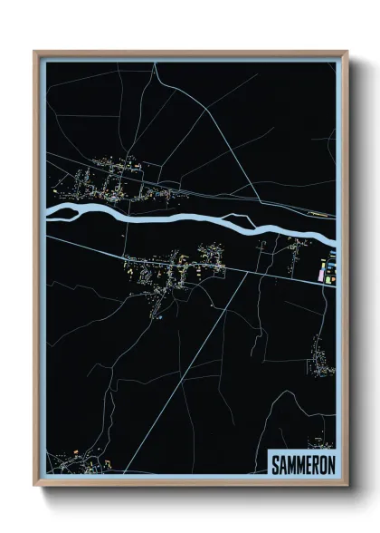 Une affiche de carte sur Sammeron