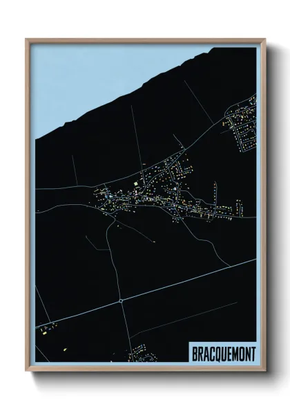 Une affiche de carte sur Bracquemont