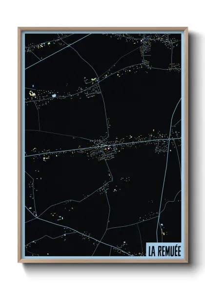 Une affiche de carte sur La Remuée