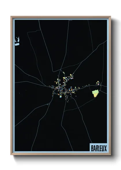 Une affiche de carte sur Barleux