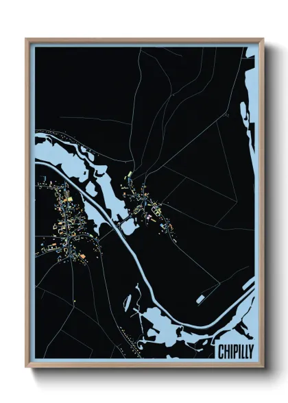 Une affiche de carte sur Chipilly