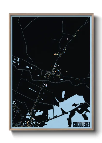 Une affiche de carte sur Cocquerel