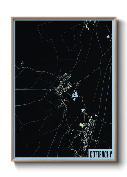 Une affiche de carte sur Cottenchy