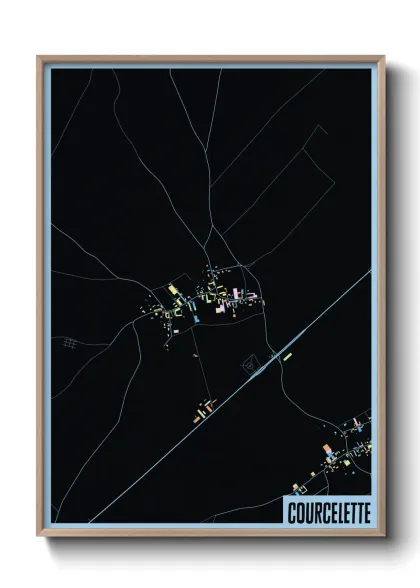 Une affiche de carte sur Courcelette