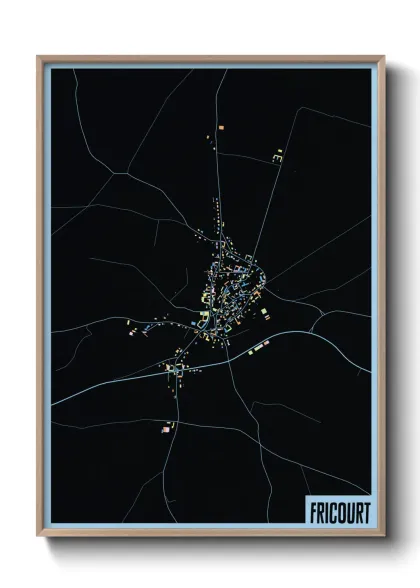 Une affiche de carte sur Fricourt