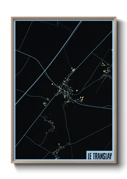 Une affiche de carte sur Le Translay