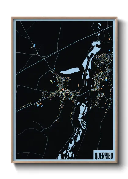 Une affiche de carte sur Querrieu