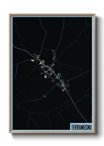 Une affiche de carte sur Terramesnil
