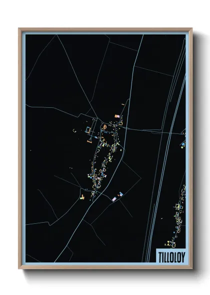 Une affiche de carte sur Tilloloy