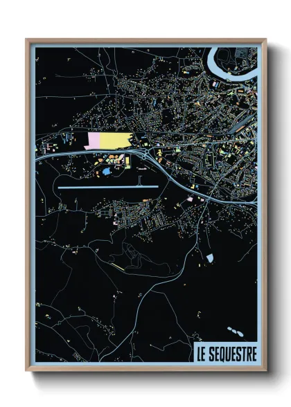 Une affiche de carte sur Le Sequestre