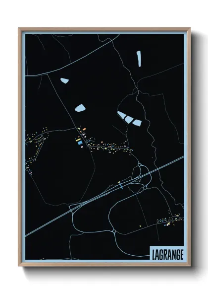 Une affiche de carte sur Lagrange