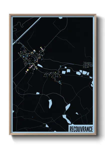 Une affiche de carte sur Recouvrance