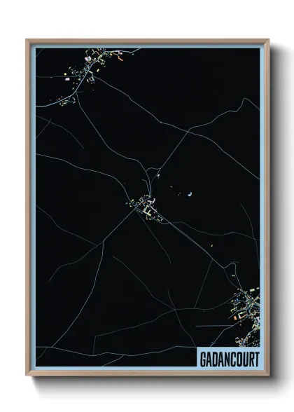 Une affiche de carte sur Gadancourt