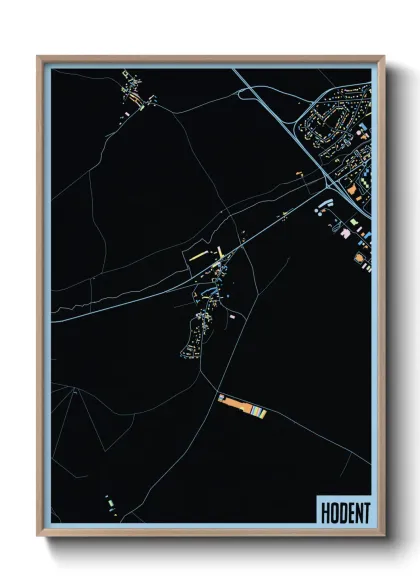 Une affiche de carte sur Hodent