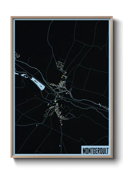 Une affiche de carte sur Montgeroult
