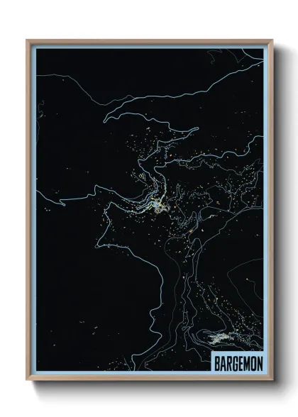 Une affiche de carte sur Bargemon