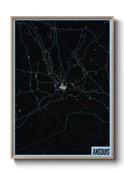 Une affiche de carte sur Ansouis