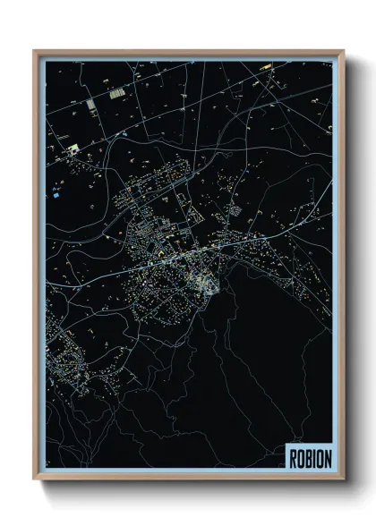 Une affiche de carte sur Robion