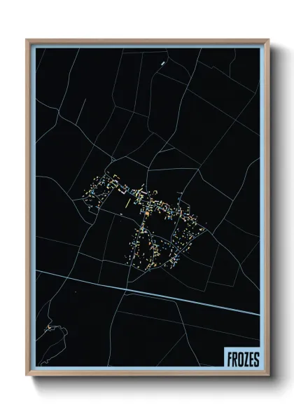 Une affiche de carte sur Frozes
