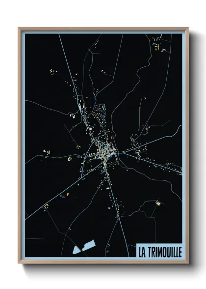 Une affiche de carte sur La Trimouille