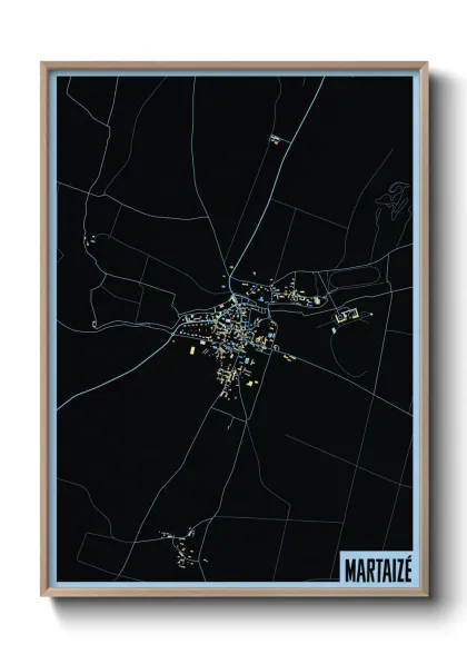 Une affiche de carte sur Martaizé