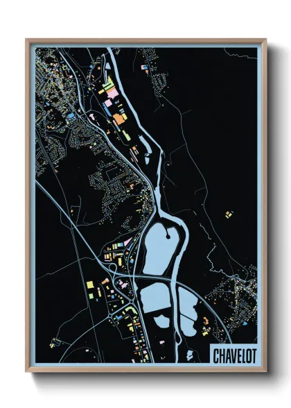 Une affiche de carte sur Chavelot