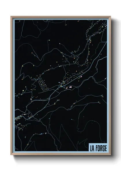 Une affiche de carte sur La Forge