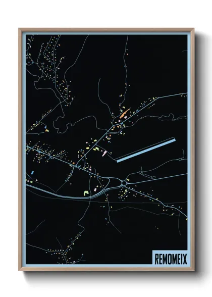 Une affiche de carte sur Remomeix
