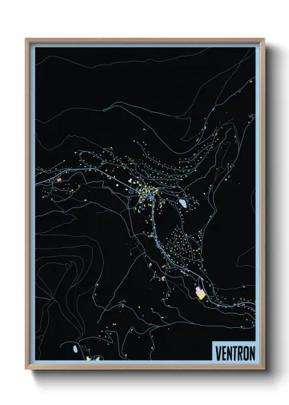 Une affiche de carte sur Ventron