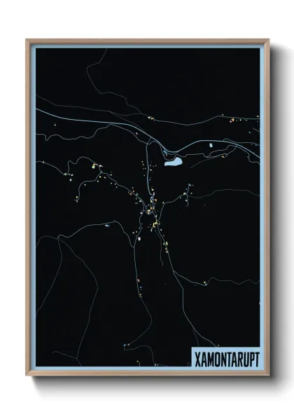 Une affiche de carte sur Xamontarupt