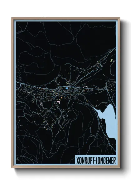 Une affiche de carte sur Xonrupt-Longemer