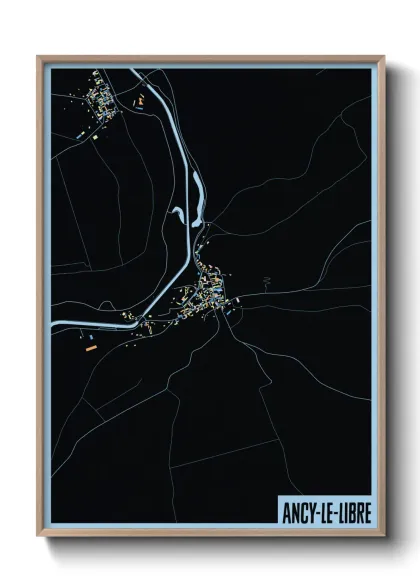 Une affiche de carte sur Ancy-le-Libre