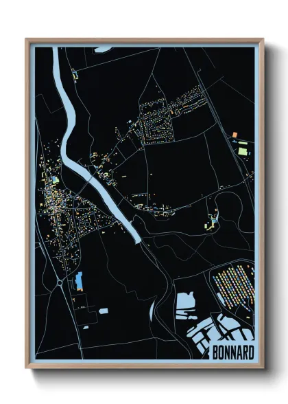 Une affiche de carte sur Bonnard