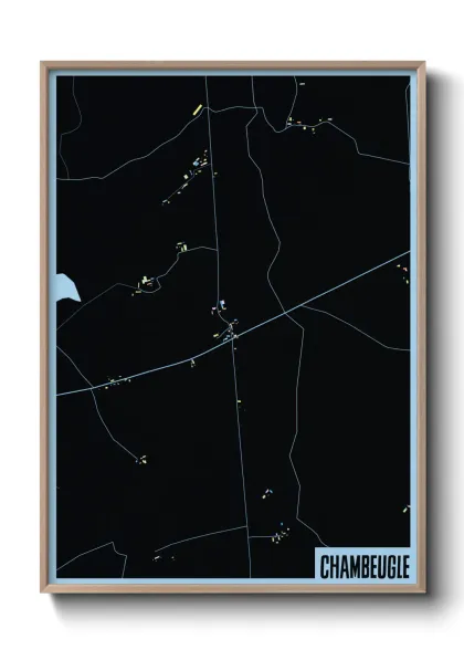 Une affiche de carte sur Chambeugle