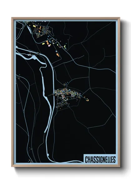 Une affiche de carte sur Chassignelles