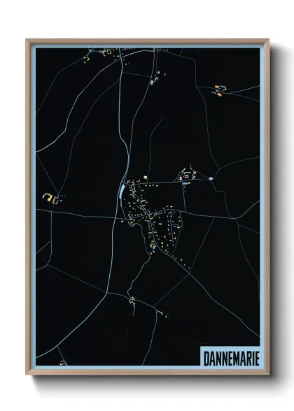 Une affiche de carte sur Dannemarie