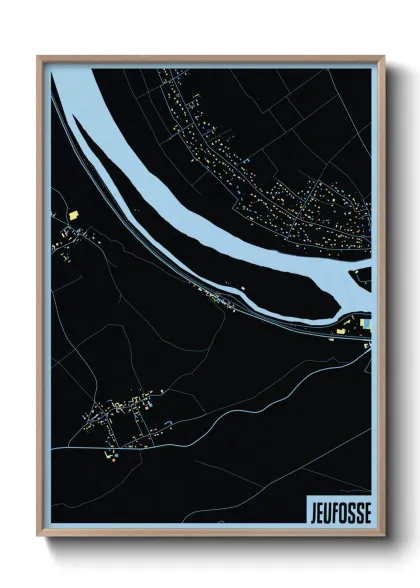 Une affiche de carte sur Jeufosse