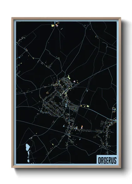 Une affiche de carte sur Orgerus