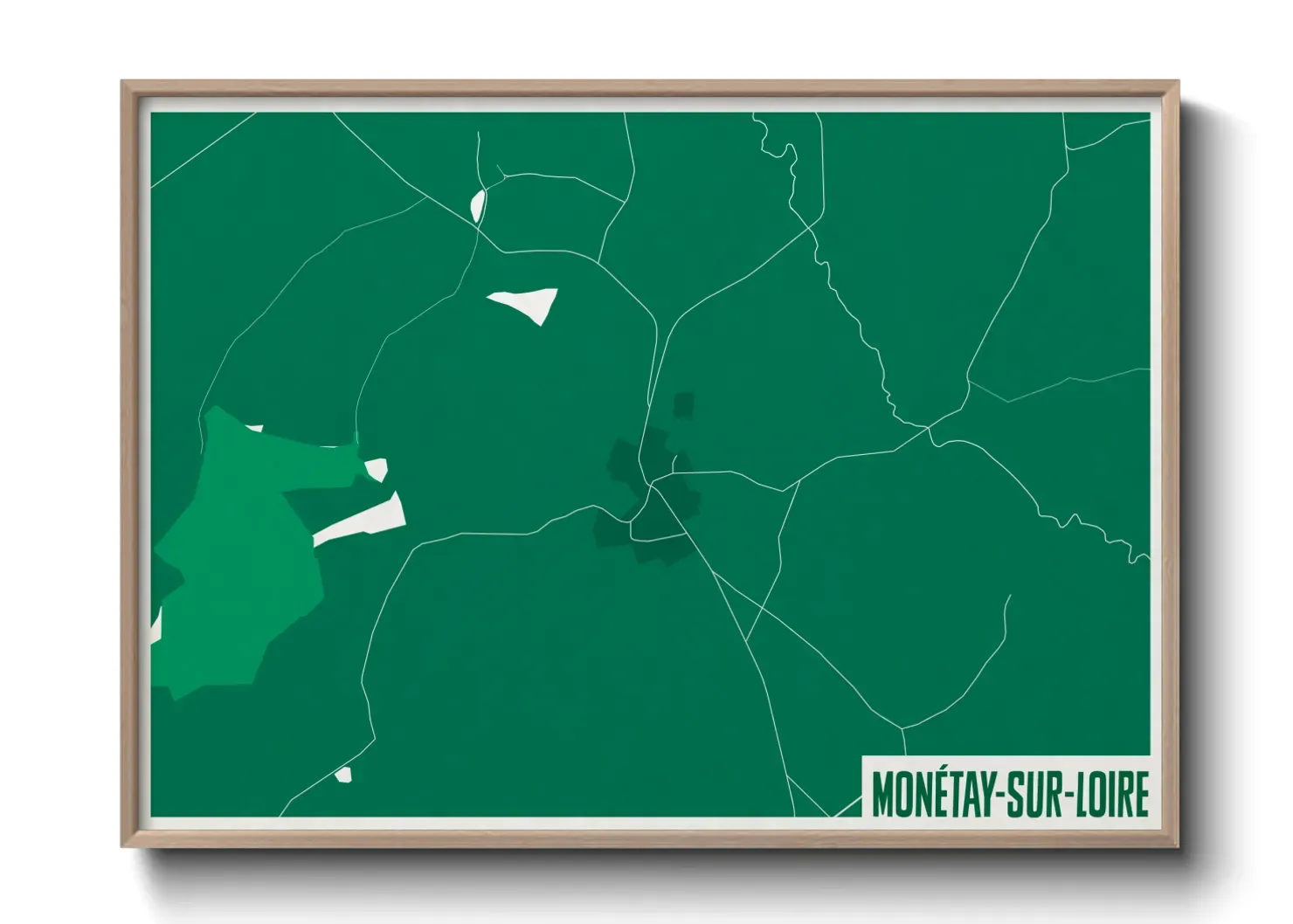 Un poster carteMonétay-sur-Loire