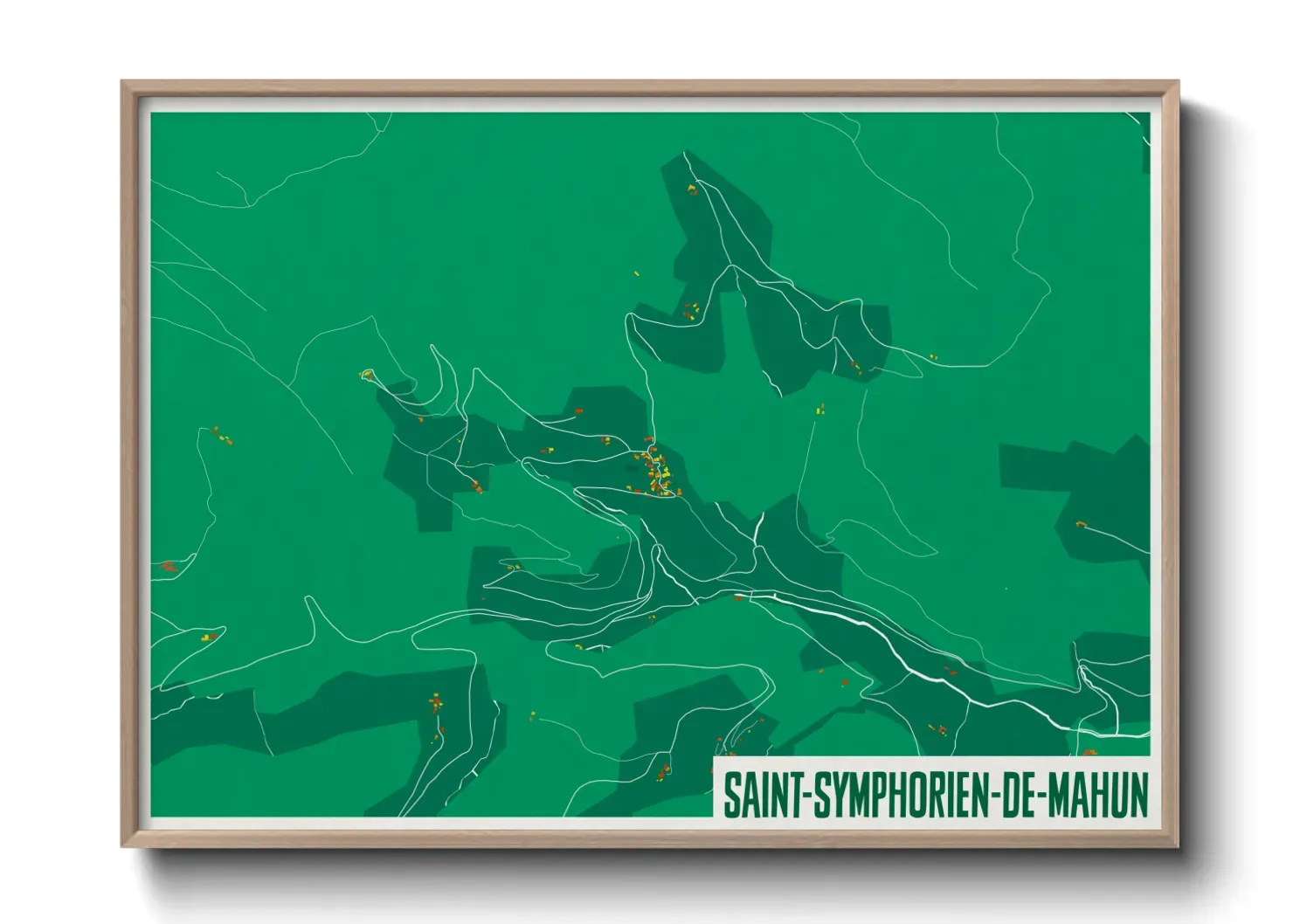 Un poster carteSaint-Symphorien-de-Mahun