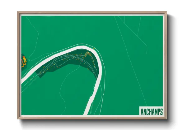 Une affiche de carte sur Anchamps