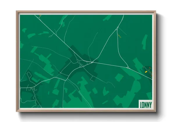 Une affiche de carte sur Lonny