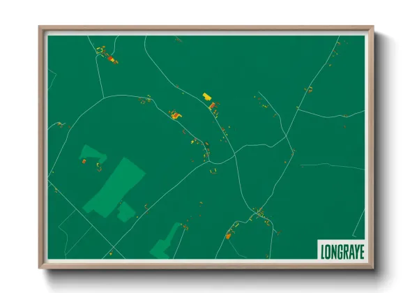 Une affiche de carte sur Longraye